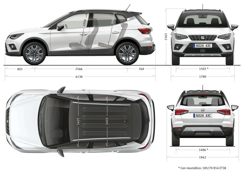 Габариты фольксваген тигуан 2018