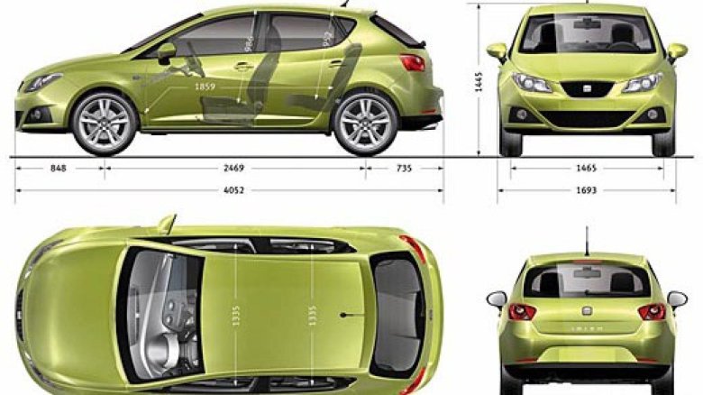 Габариты сеат леон 2012