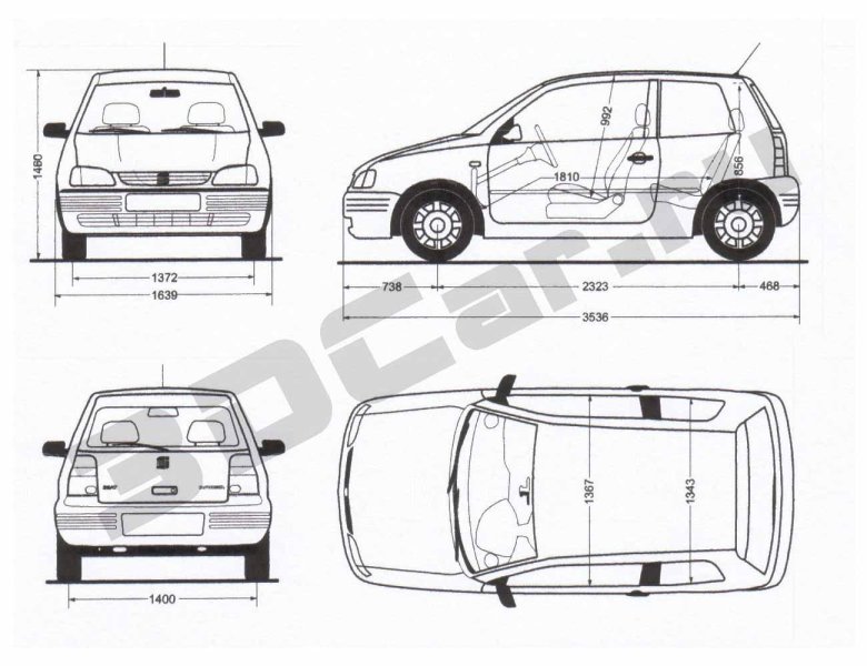 Сеат ароса габариты