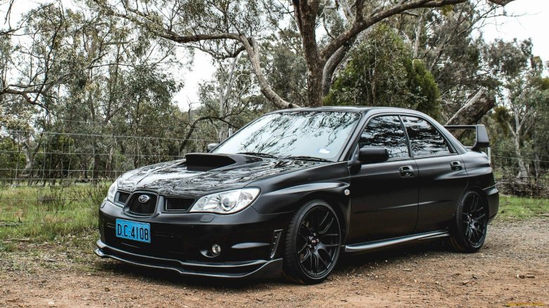 Subaru impreza wrx sti 2007 black