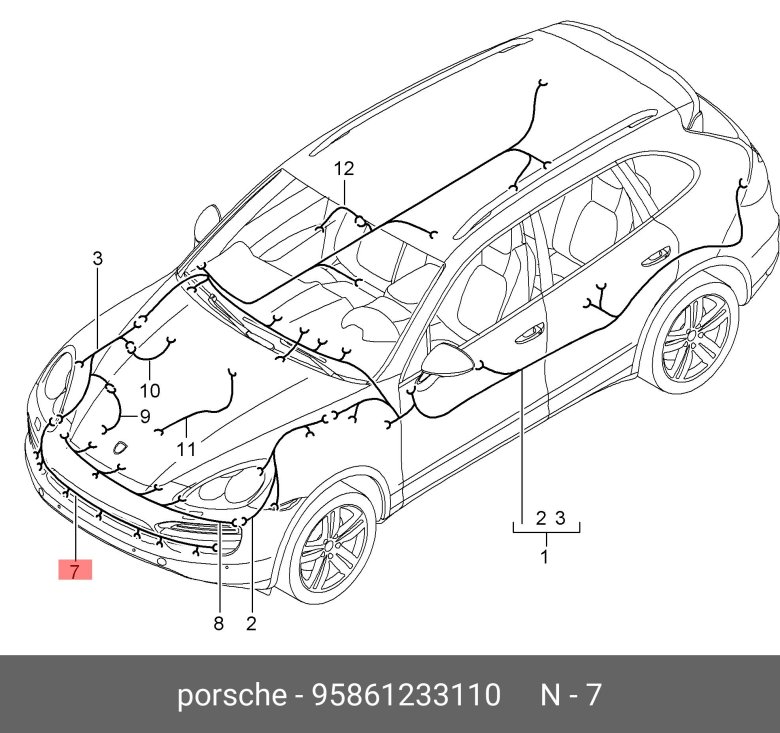 Схема пневмоподвески porsche cayenne 955