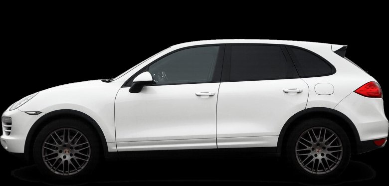 Белый порше кайен