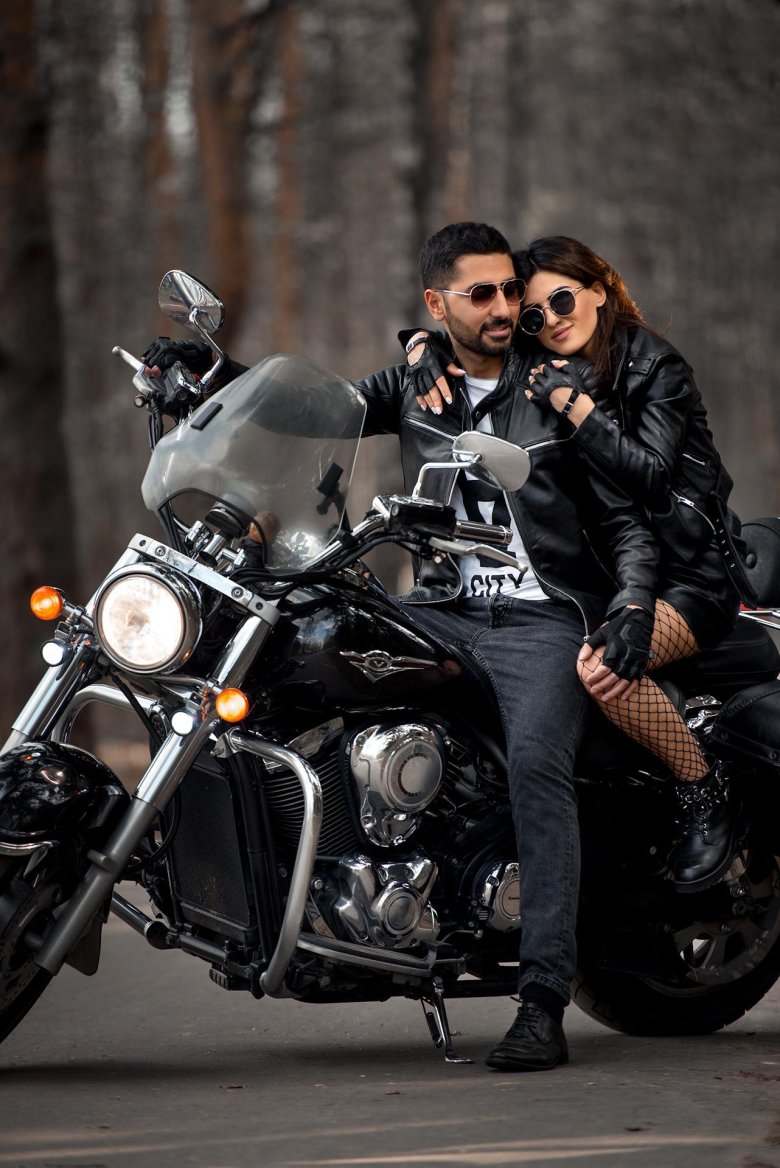 Лав стори на мотоцикле фотосессия