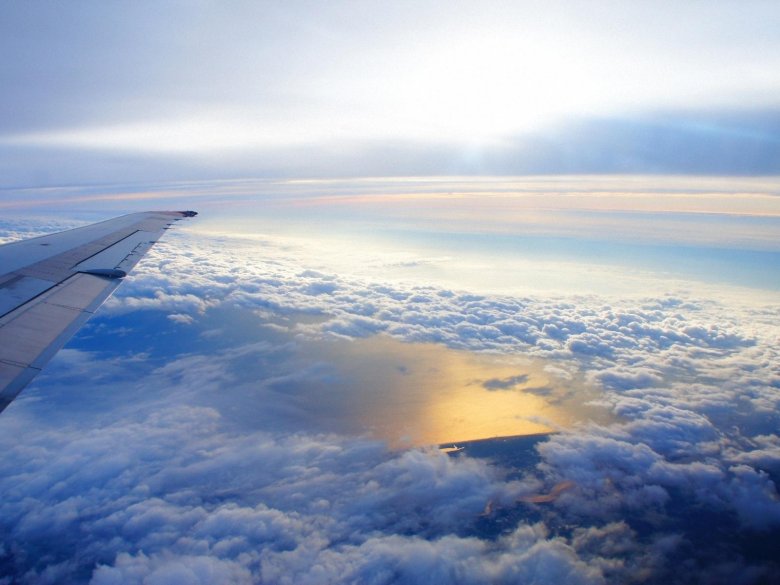 Небо с самолета
