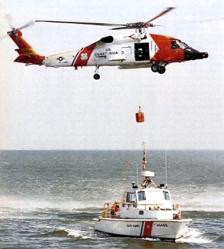 Coast guard helicopter