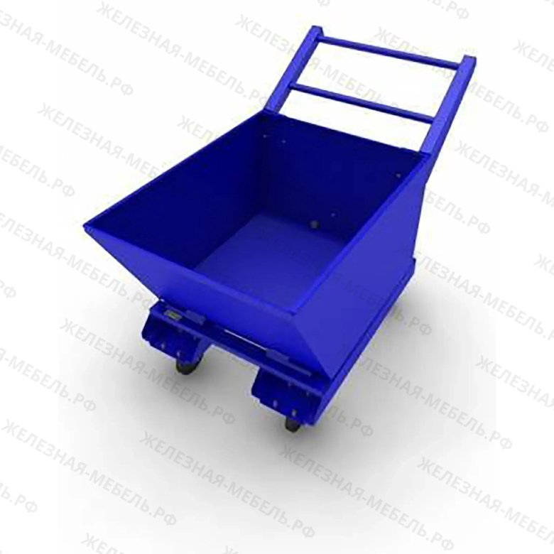 Тележка контейнер для стружки \ т-340\ опрокидывающийся 340 л