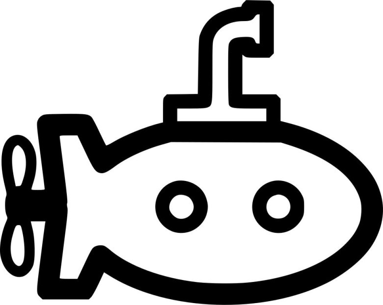Подводная лодка пиктограмма