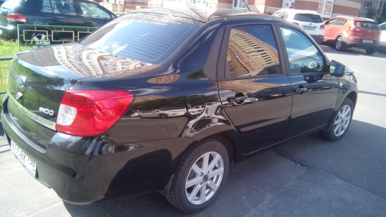 Датсун в цвете черная пантера