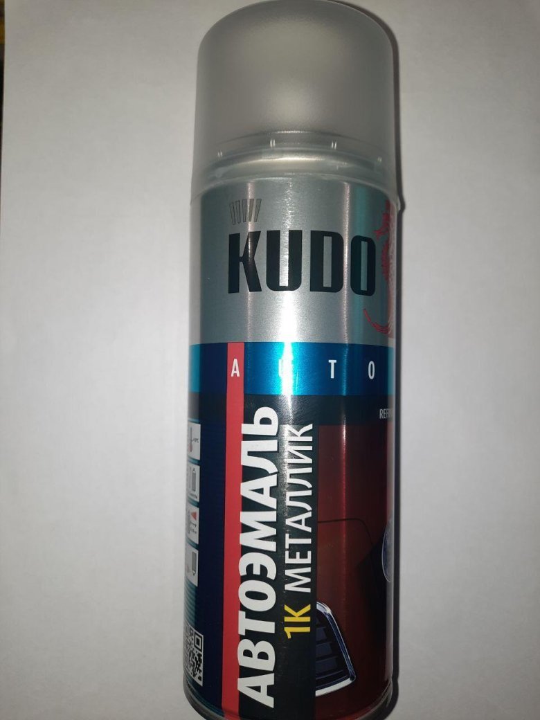 Kudo аэрозольная автоэмаль 1к металлик (ваз)