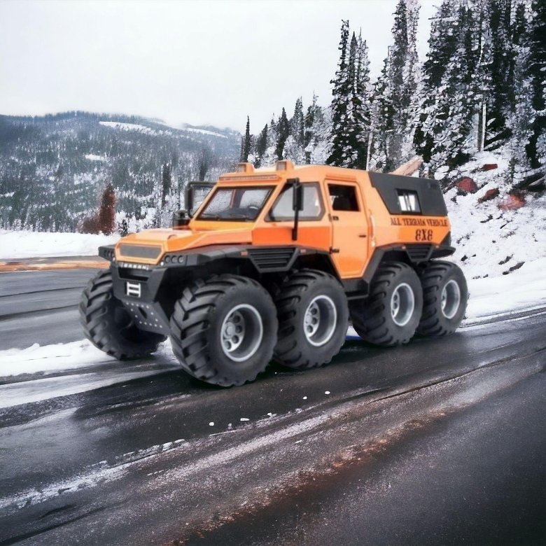 Снегоболотоход шаман 8х8