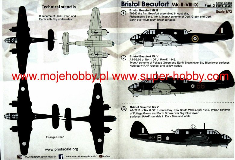 Bristol beaufort чертежи