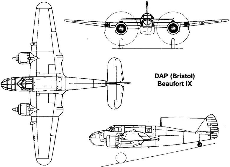 Бристоль бленхейм самолет чертежи