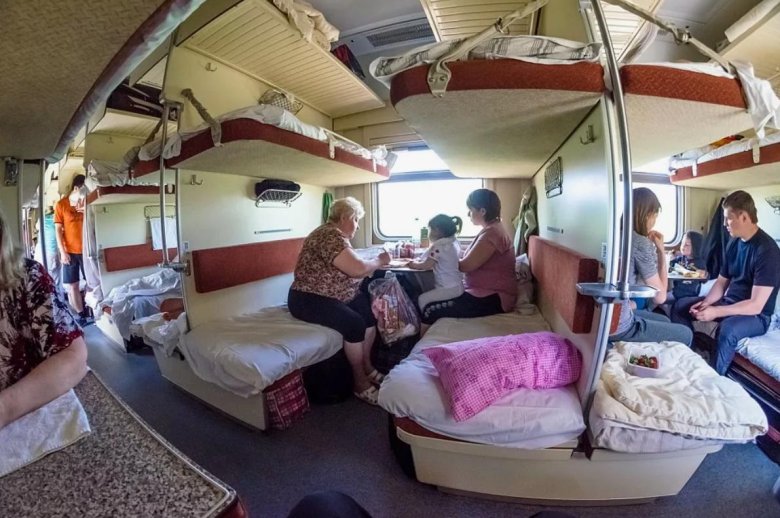 Поезд ржд внутри плацкарт