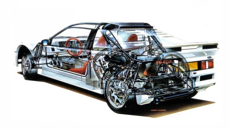 Lancia delta s4 cutaway