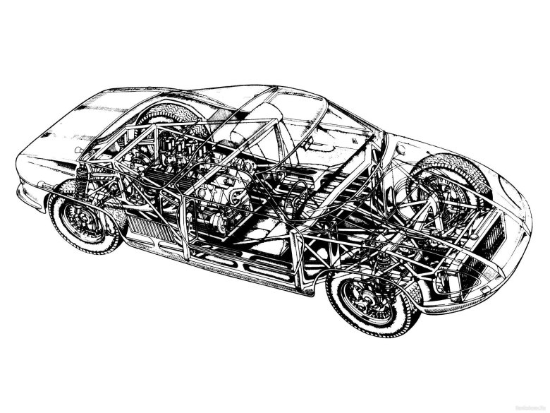 Среднемоторная компоновка автомобиля