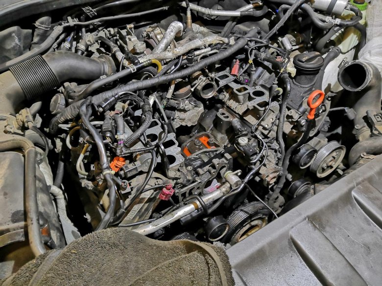 Двигатель ауди q7 3.0 tdi cjga