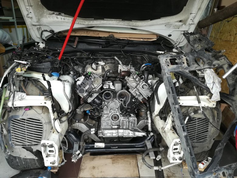 Снятие мотора ауди а6