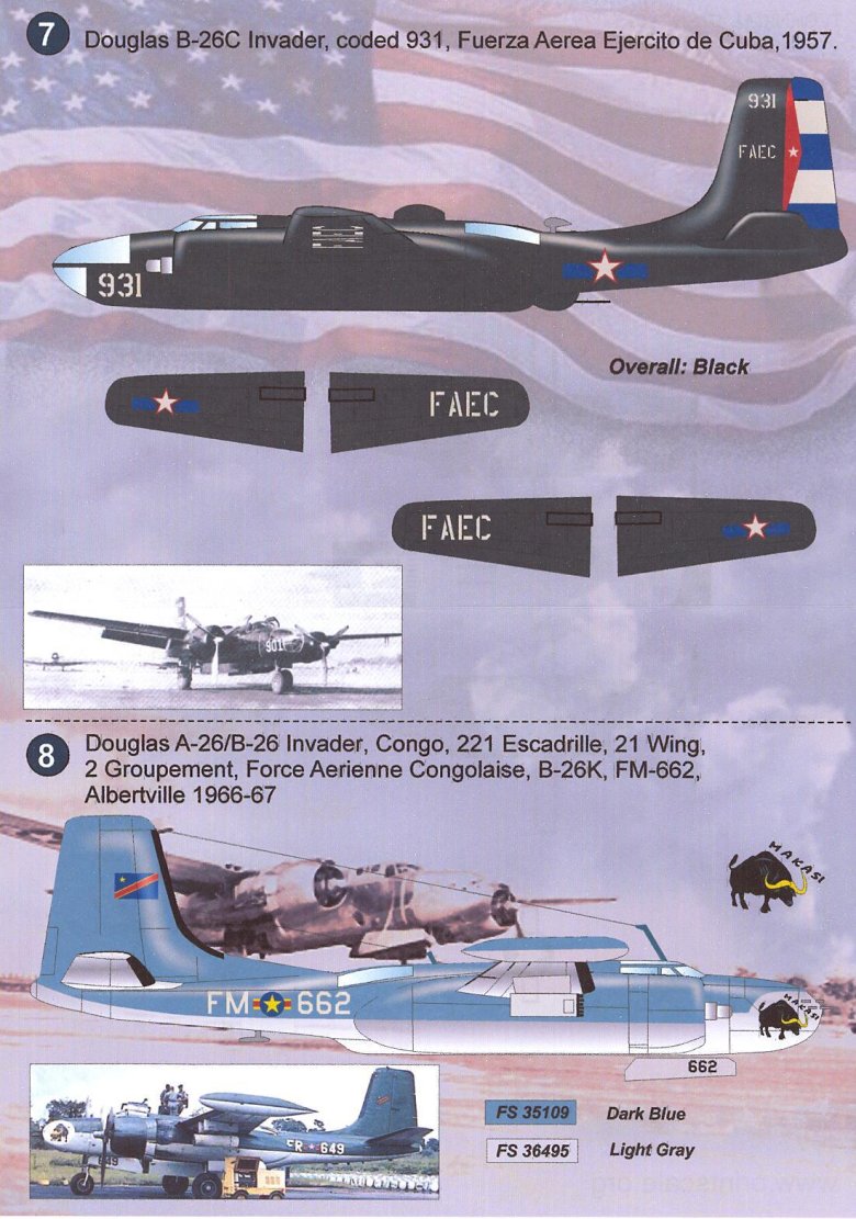 Douglas a-26 b/c invader airfix 1/72