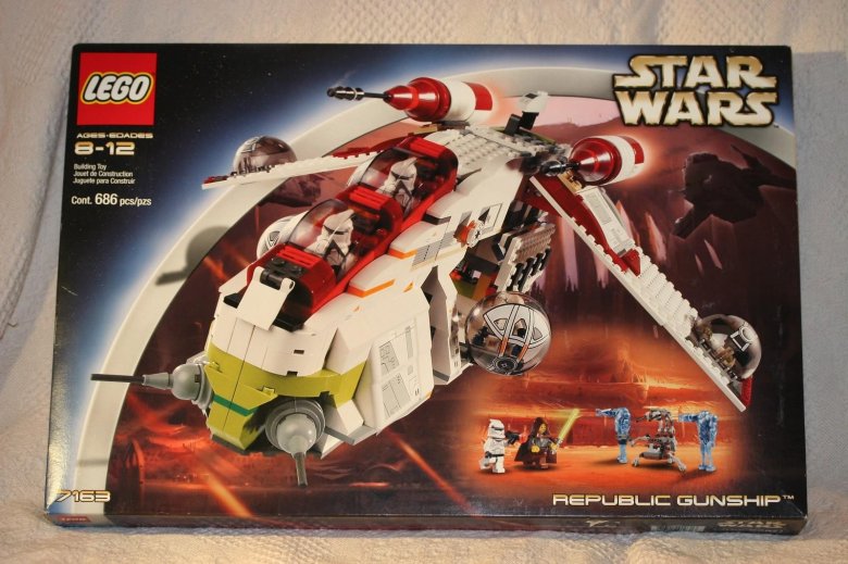 Лего ганшип 7163