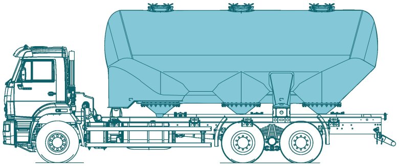 Цементовоз полуприцеп габариты