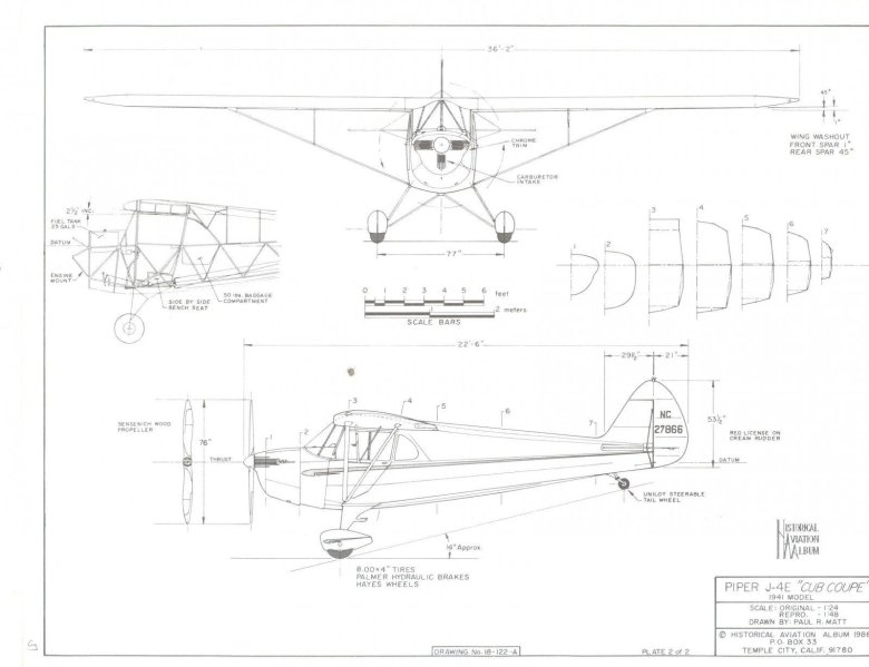 Чертежи моделей самолетов