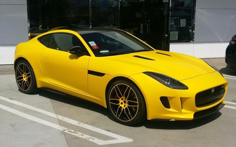 Jaguar f-type yellow