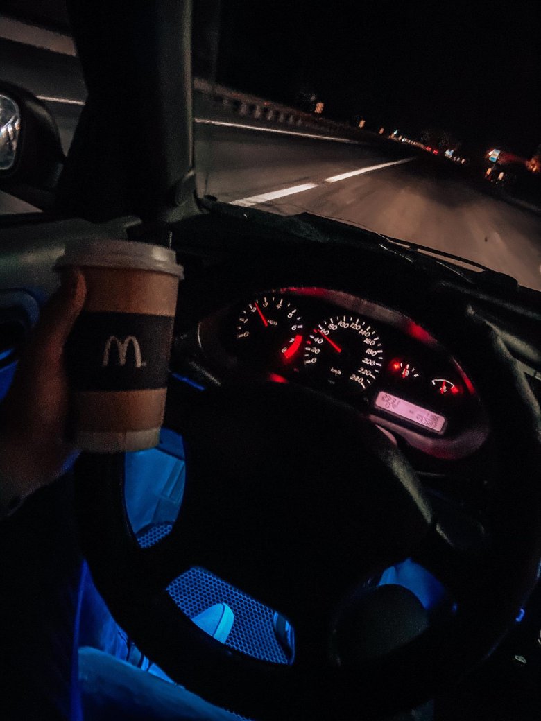 За рулем ночью