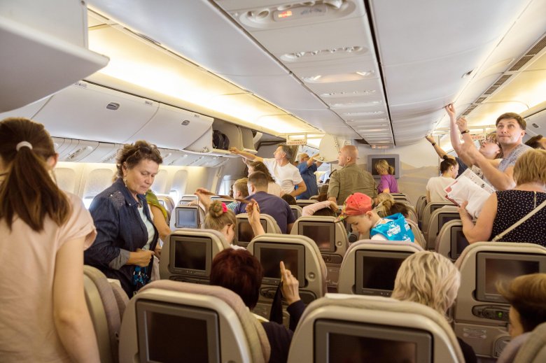 На борту самолета