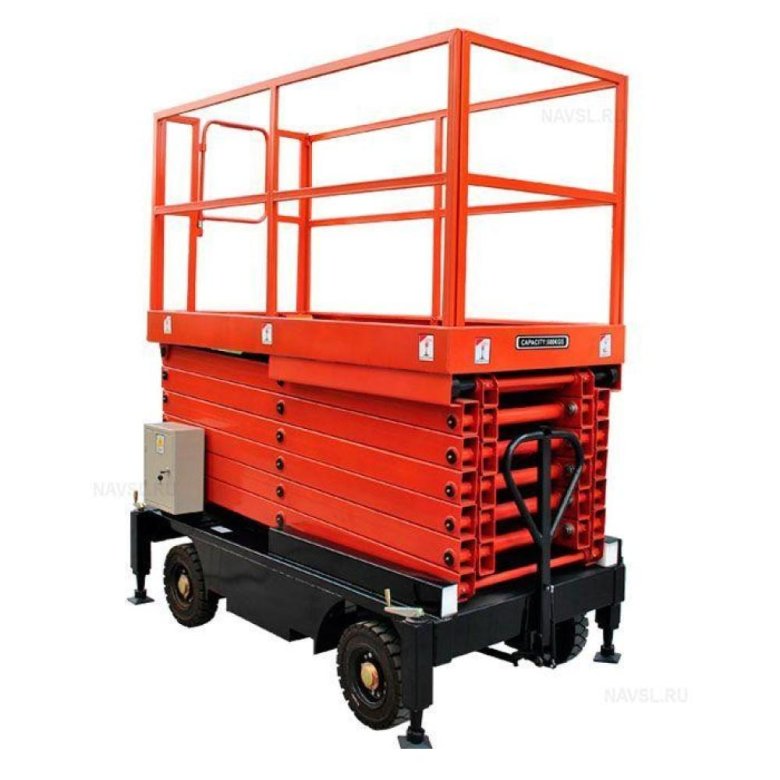 Ножничный подъемник с электрическим подъемом grost px t3-3900