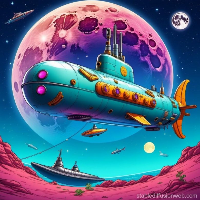 Submarine in space