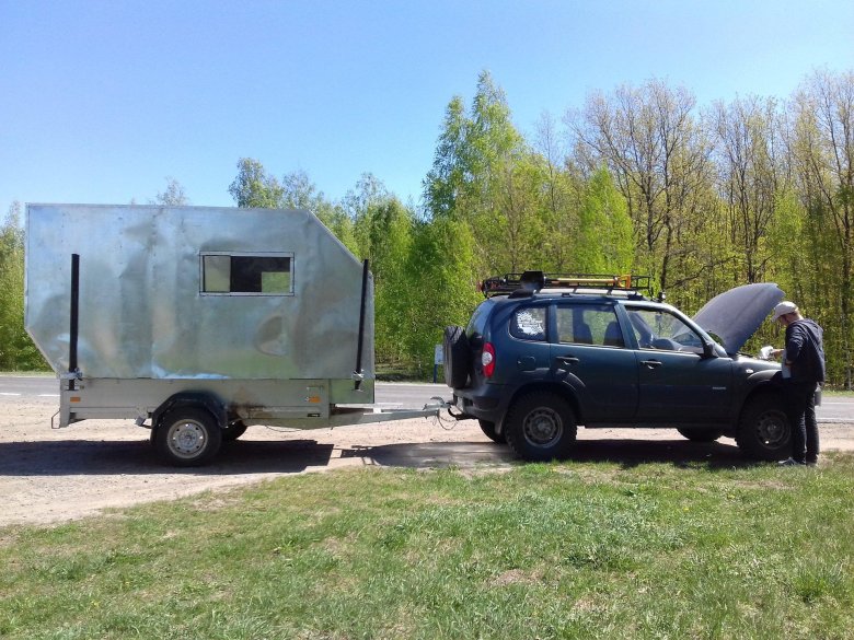 Шевроле нива с прицепом