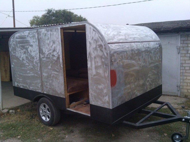 Съемный жилой модуль для прицепа мзса