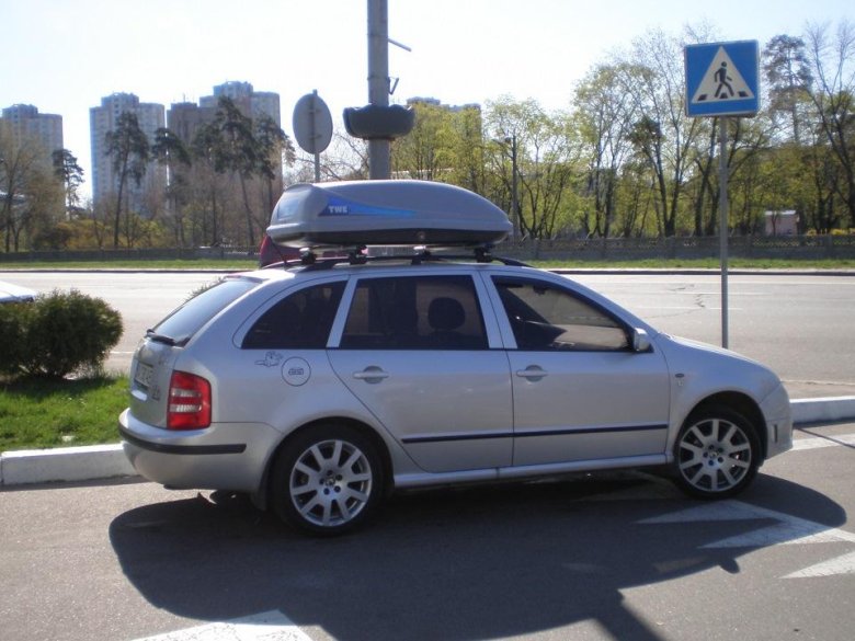 Багажник на крышу шкода фабия