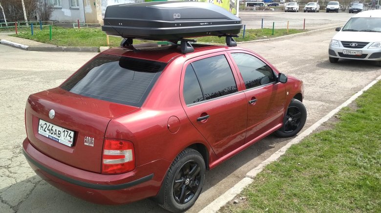 Багажник на крышу шкода фабия 2