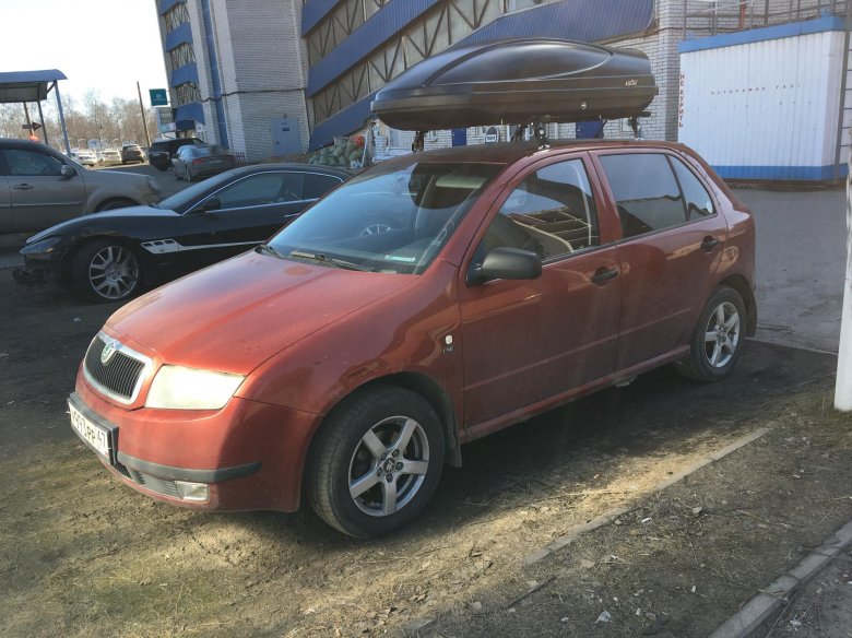 Багажник на крышу шкода фабия 2