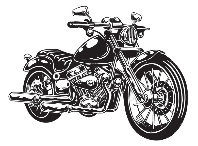 Мотоцикл харлей вектор
