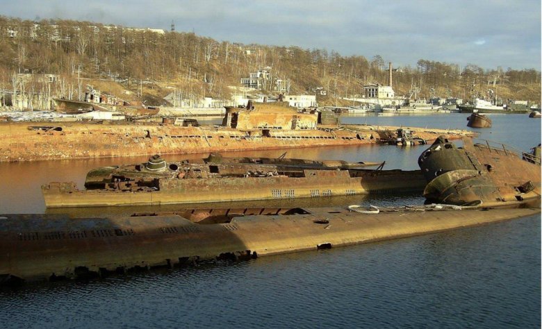 Кладбище подводных лодок советская гавань