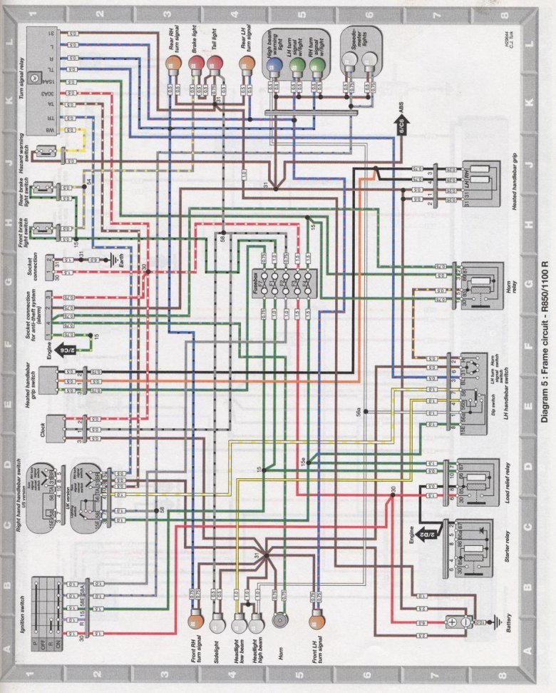 Wiring diagram bmw r1100s