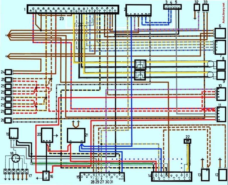Электросхема bmw e34