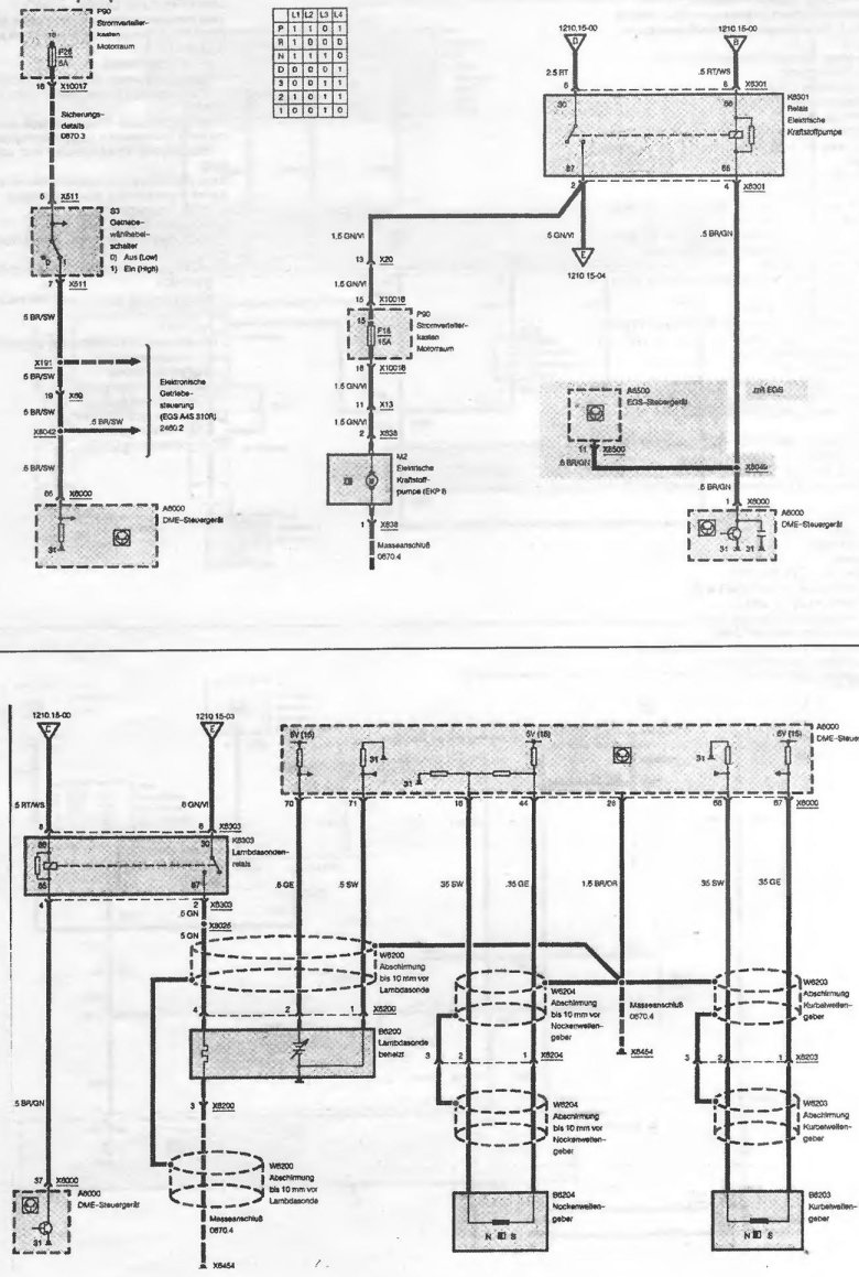 Схема электрооборудования бмв е36