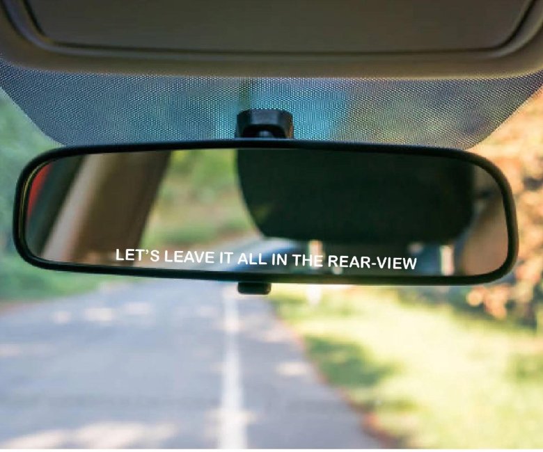 Наклейка на зеркало заднего вида