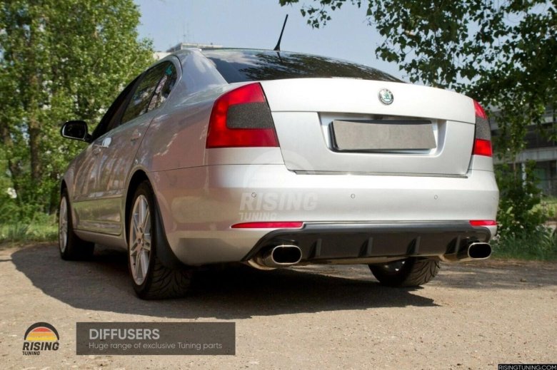 Диффузор на задний бампер skoda octavia a5