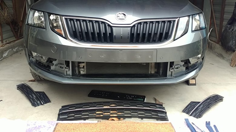 Решетка радиатора шкода октавия а7