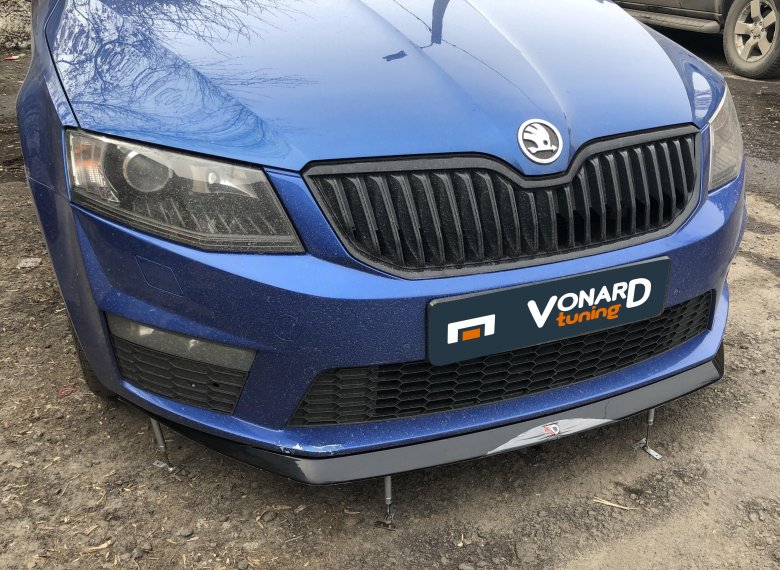 Сплиттер skoda octavia a7 rs