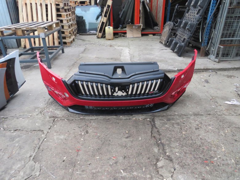 Бампер передний шкода рапид 2021