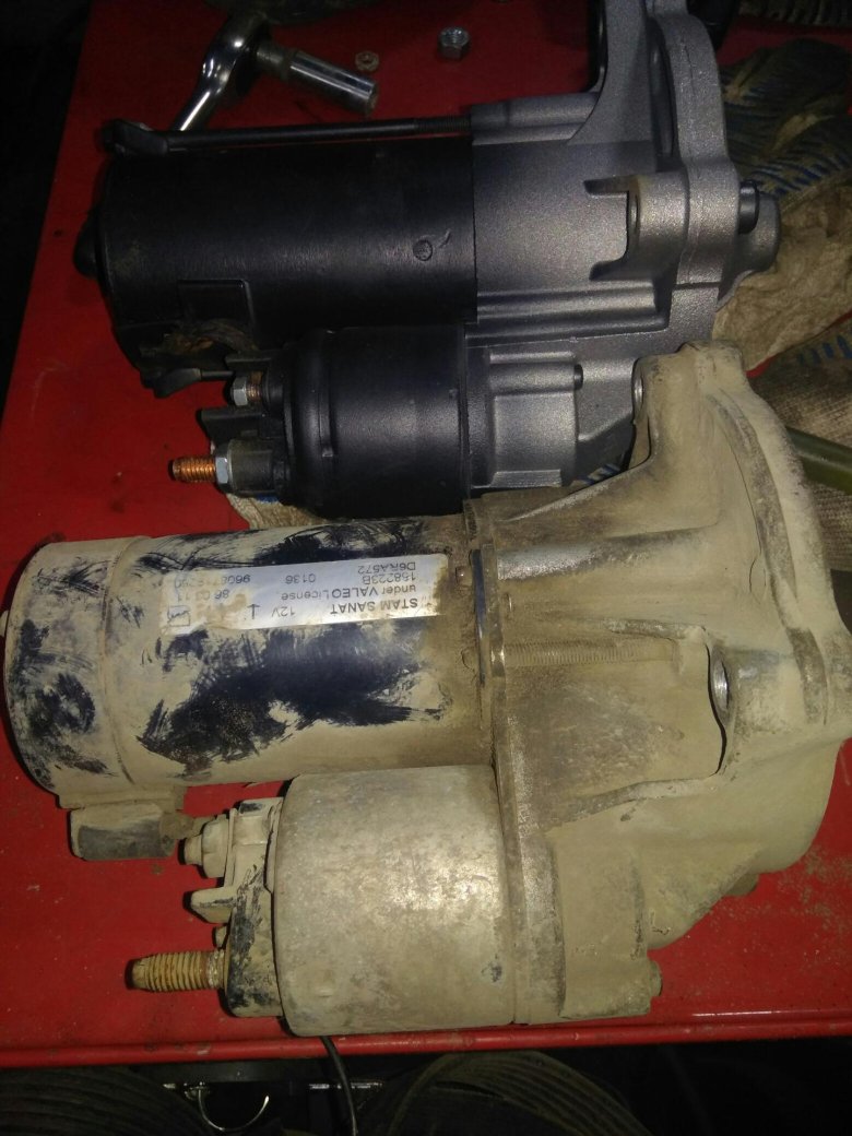 Пежо партнер 2 стартер снизу