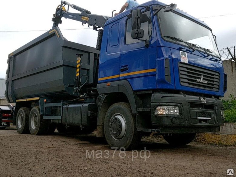 Ломовоз маз с манипулятором