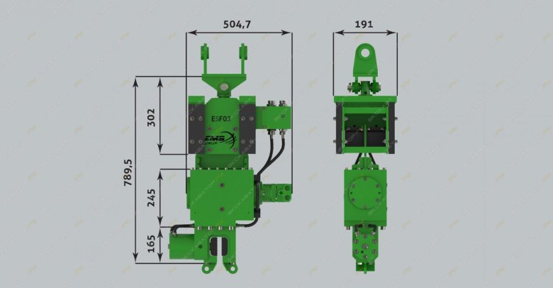 Вибропогружатель esf 6m