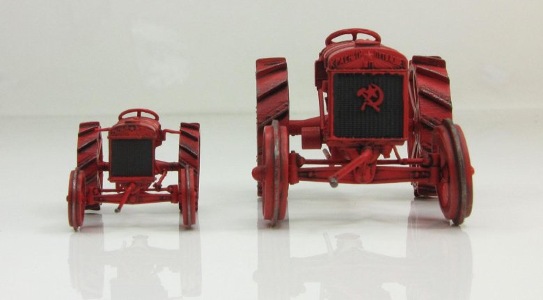 Трактор красный путиловец