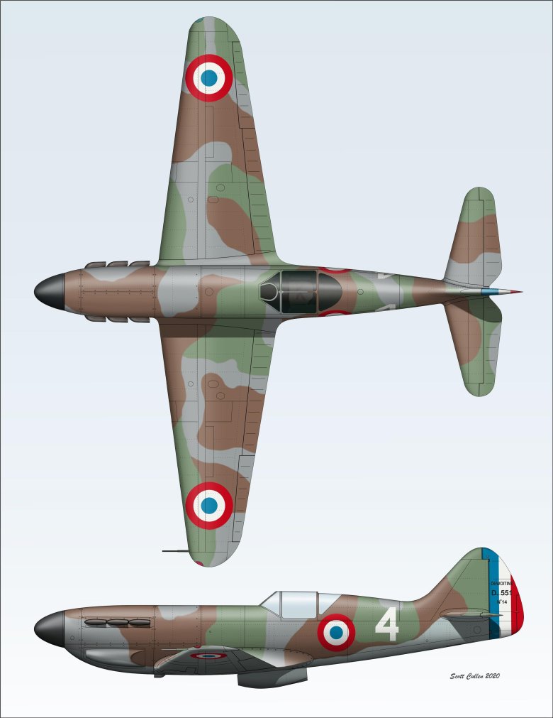 Самолет девуатин d551